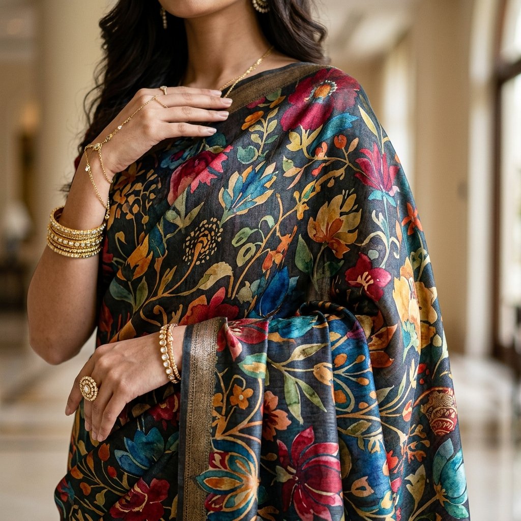 Premium Printed Saree Fabric